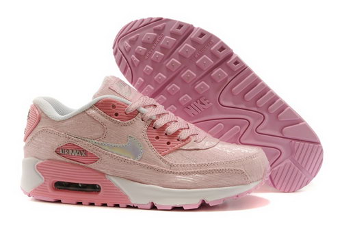 Nike Air Max 90 Womenss Shoes Light Pink Silver Hot On Sale Inexpensive